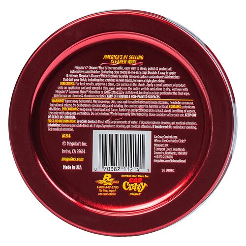 Meguiars Cleaner Wax Paste твердий віск, що очищає, 311 г, зображення 3