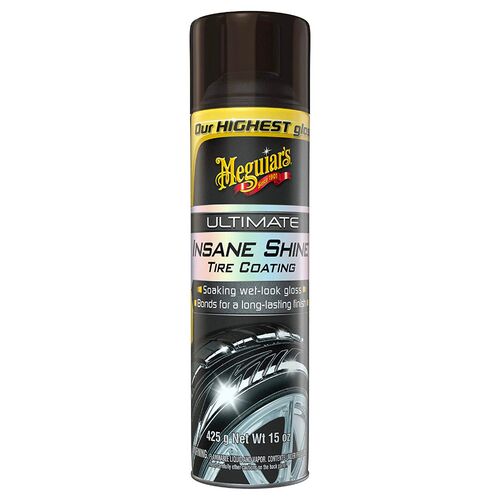 Meguiars Ultimate Insane Shine Tire Coating спрей для чорніння шин аерозольний 425 г