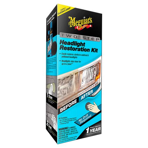 Meguiars Two Step Headlight Restoration Kit набір для відновлення та захисту фар, зображення 2