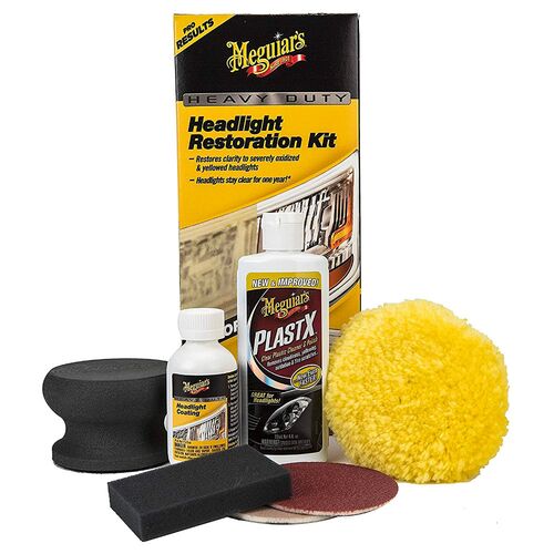 Meguiars Heavy Duty Headlight Restoration Kit Набір для абразивного відновлення та захисту фар
