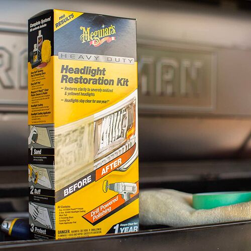 Meguiars Heavy Duty Headlight Restoration Kit Набір для абразивного відновлення та захисту фар, зображення 7
