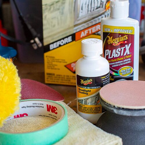 Meguiars Heavy Duty Headlight Restoration Kit Набір для абразивного відновлення та захисту фар, зображення 8