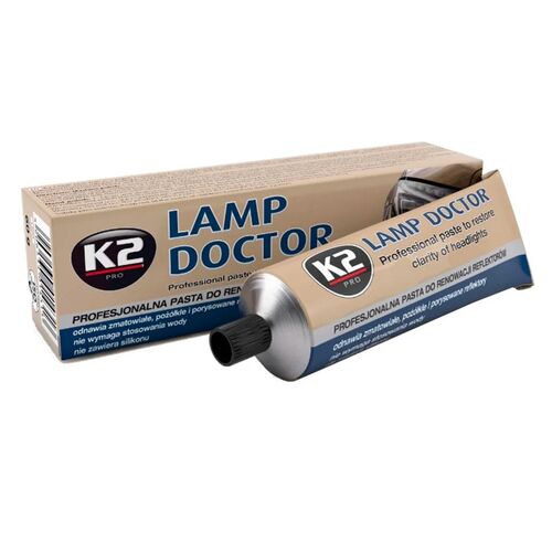 K2 Lamp Doctor паста для полірування фар 60 г, зображення 2