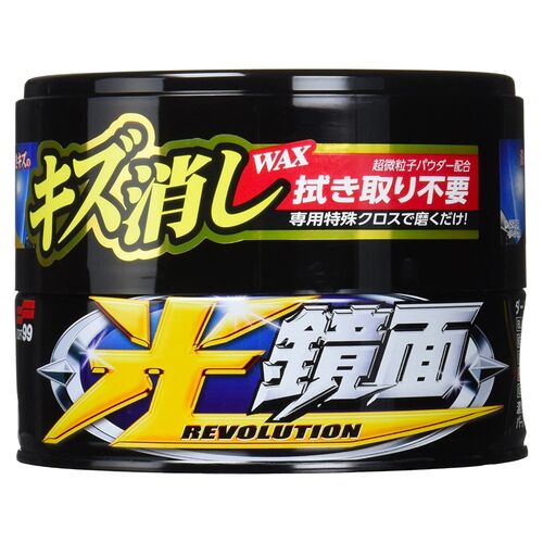 SOFT99 Scratch Clear Wax Mirror Finish Black віск антиподряпин для темних автомобілів 200 г, зображення 4