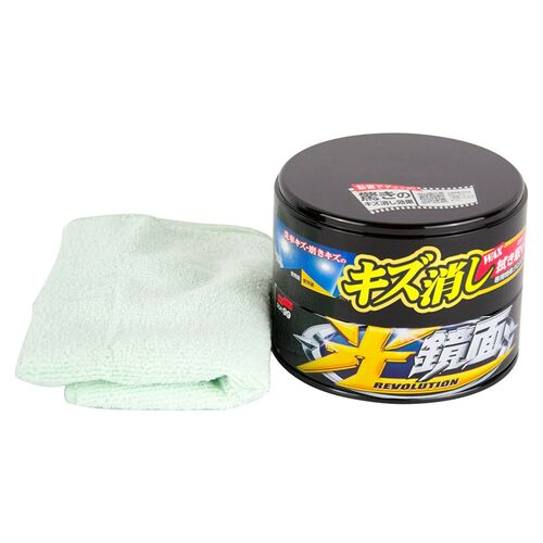 SOFT99 Scratch Clear Wax Mirror Finish Black віск антиподряпин для темних автомобілів 200 г, зображення 3