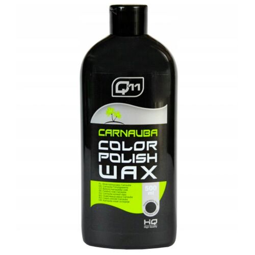 Q11 HQ Carnauba Color Polish Wax Black поліроль з PTFE та воском карнауби чорний 500 мл, Колір: Чорний, Кількість: 500 мл
