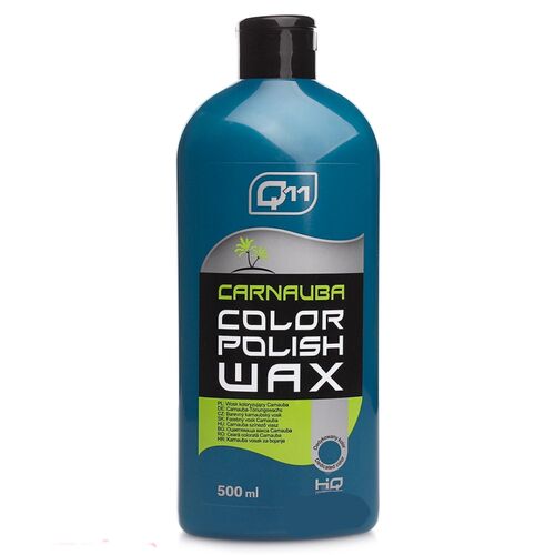 Q11 HQ Carnauba Color Polish Wax Blue поліроль з PTFE та воском карнауби синій 500 мл, Колір: Синій, Кількість: 500 мл