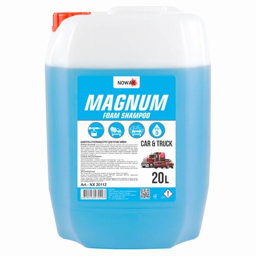 NOWAX MAGNUM Foam Shampoo автошампунь для ручного миття 20 л, Запах: Без запаху, Кількість: 20 л