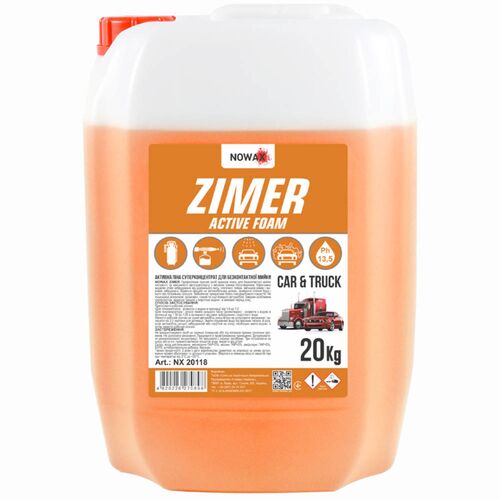 NOWAX ZIMER Active Foam активна піна для безконтактного миття 20 кг, Запах: Без запаху, Кількість: 20 кг
