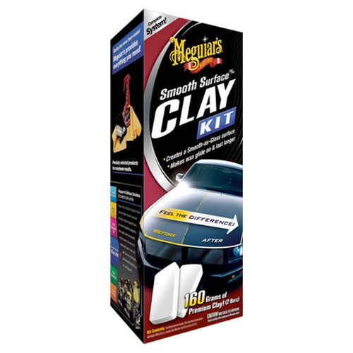 Meguiars Smooth Surface Clay Kit набір для очищення кузова з поліролі ефектом