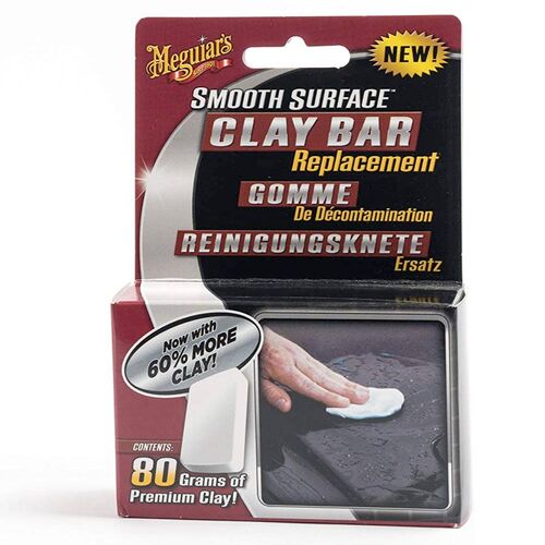 Meguiars Smooth Surface Clay Bar глина для чищення кузова брусок 80 г, Колір: Білий, Кількість: 80 г, зображення 2