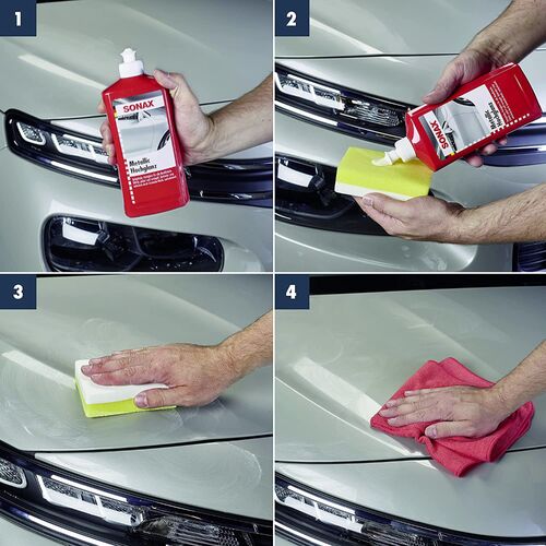 SONAX Metallic Hochglanz поліроль металік з воском 250 мл, Кількість: 250 мл, зображення 4