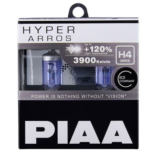 PIAA Hyper Arros H4 +120% 55/60W 3900K комплект 2 шт