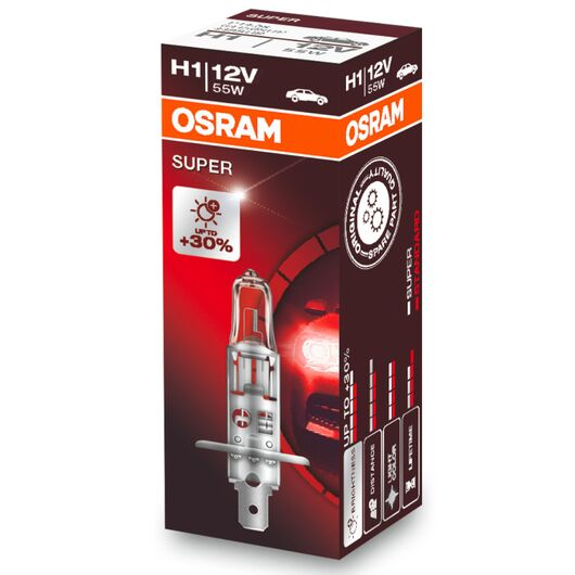 OSRAM Super H1 55W 3200K (картон) 1 шт
