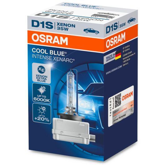 OSRAM Xenarc Cool Blue Intense D1S 35W 6000K (картон) 1 шт, Тип лампы: D1S, Цветовая температура: 6000 