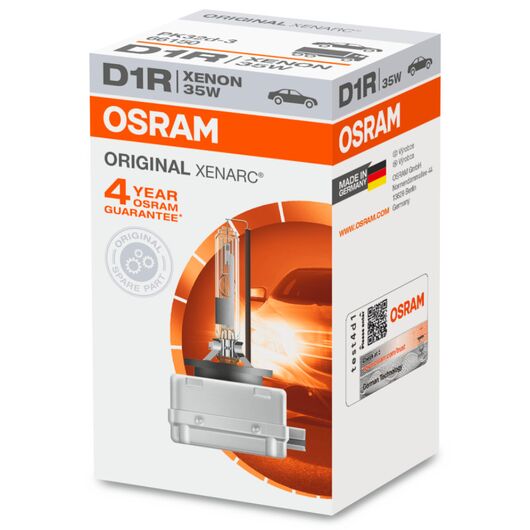 OSRAM Xenarc Original D1R 35W 4500K (картон) 1 шт, Тип лампы: D1R, Цветовая температура: 4500 