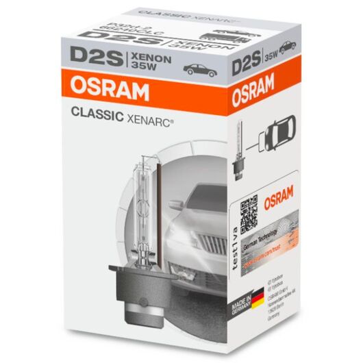 OSRAM Xenarc Classic D2S 35W 4150K (картон) 1 шт, Тип лампы: D2S, Цветовая температура: 4150 