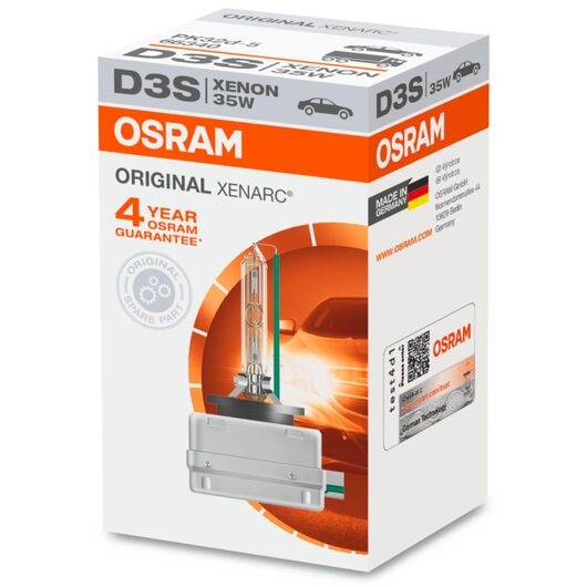 OSRAM Xenarc Original D3S 35W 4500K (картон) 1 шт, Тип лампи: D3S, Колірна температура: 4500