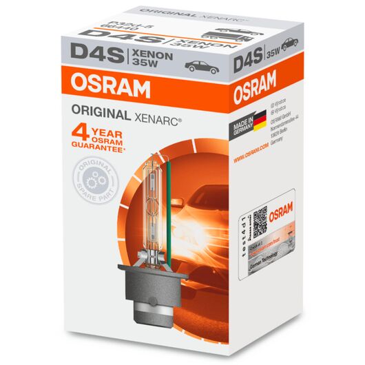 OSRAM Xenarc Original D4S 35W 4500K (картон) 1 шт, Тип лампы: D4S, Цветовая температура: 4500 