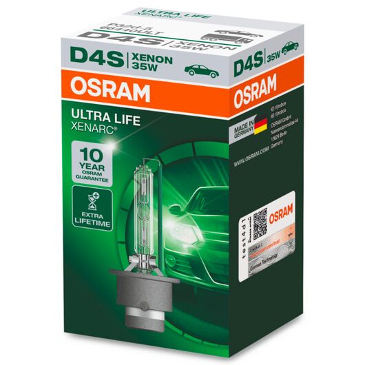OSRAM Xenarc Ultra Life D4S 35W 3200K (картон) 1 шт, Тип лампы: D4S, Цветовая температура: 3200 