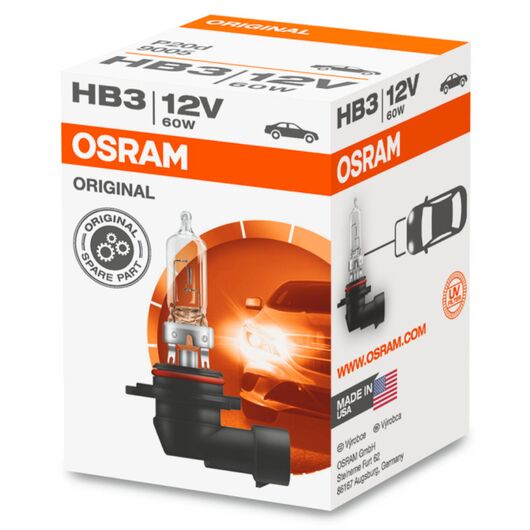 OSRAM Original Line HB3 60W 3200K картон 1 шт