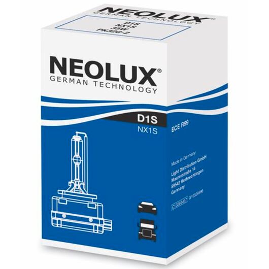 NEOLUX Standard D1S 35W 4300K (картон) 1 шт, Тип лампи: D1S, Колірна температура: 4300