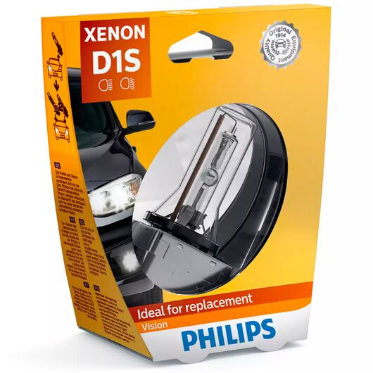 PHILIPS Xenon Vision D1S 35W 4300K 1 шт, Тип лампы: D1S, Цветовая температура: 4300 