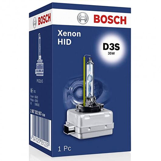 BOSCH Xenon HID Standard D3S 35W 4300K (картон) 1 шт, Тип лампи: D3S, Колірна температура: 4300