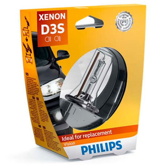 PHILIPS Xenon Vision D3S 35W 4300K 1 шт, Тип лампи: D3S, Колірна температура: 4300