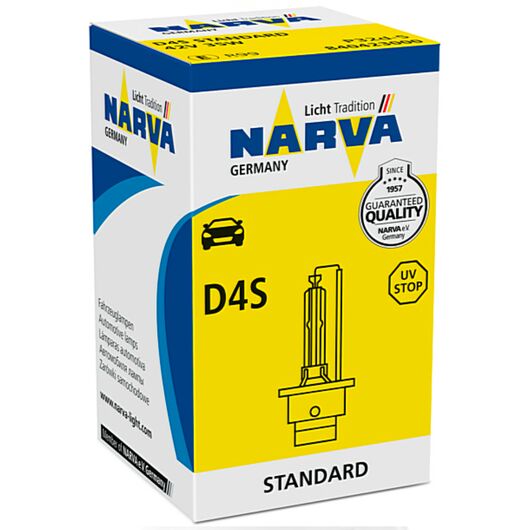 NARVA Standard D4S 35W 4300K (картон) 1 шт, Тип лампи: D4S, Колірна температура: 4300