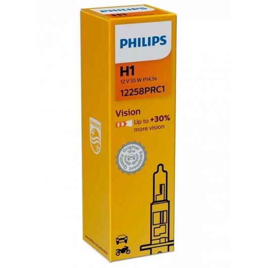 PHILIPS Vision +30% H1 55W 3200K (картон) 1 шт
