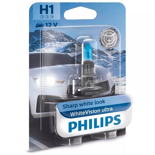 PHILIPS WhiteVision ultra +60% H1 55W 3700K 1 шт