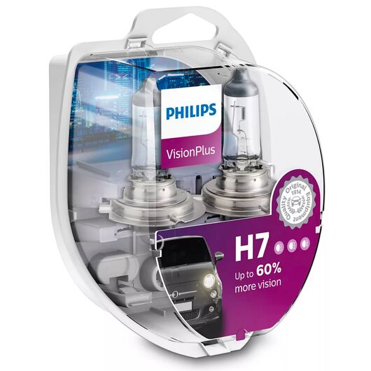 PHILIPS VisionPlus +60% H7 55W 3200K комплект 2 шт