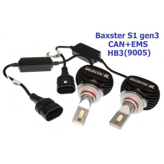 Baxster S1 gen3 HB3 (9005) CAN+EMS 25W 6000K комплект 2 шт