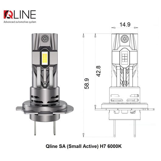 Лампы светодиодные Qline SA (Small Active) H7 6000K (2шт.)