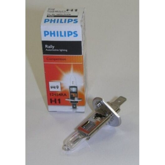 Лампа галогенна Philips H1 Rally, 1шт/картон 12454RAC1