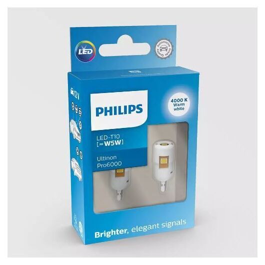 Philips Ultinon Pro6000 SI T10 W5W 11961WU60X2 LED white 4000K 