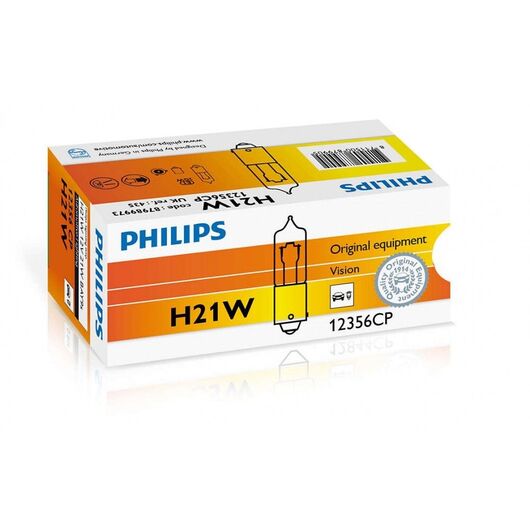 Лампа накаливания Philips H21W, 10шт/картон 12356CP