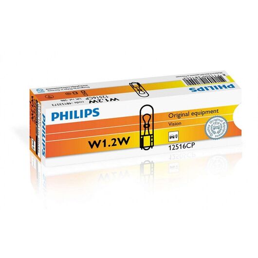Philips W1,2W 12516CP 1,2W 4500K лампа накаливания картон комплект 10 шт 
