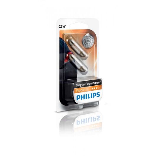 Philips C5W 12844B2 лампа накаливания блистер комплект 2 шт 