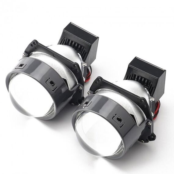 PLUTON BI-LED 3" 60/65W 5500K широкоформатні автомобільні лінзи комплект 2 шт