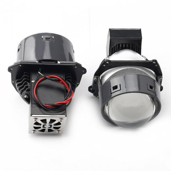 PLUTON BI-LED 3" 60/65W 5500K широкоформатні автомобільні лінзи комплект 2 шт, зображення 5