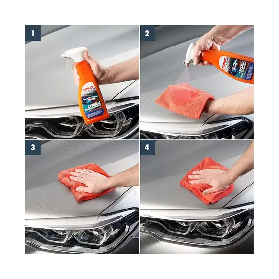 Салфетка для кузова, 40x40 см, Sonax Microfasertuch Aussen (416200) , изображение 5