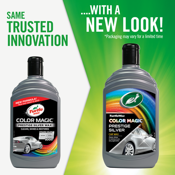 Turtle Wax Color Magic Silver Wax сріблястий (сірий) поліроль із тефлоном PTFE 500 мл, Колір: Сірий, Обʼєм: 500 мл, зображення 2