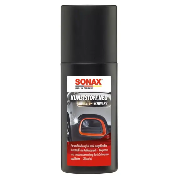 SONAX Knuststoff Neu (Plastic New Black) чернитель пластика с аппликатором 100 мл 