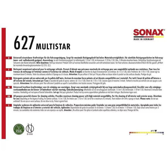 Sonax Profiline Multistar (627600) – универсальное чистящее средство, 10 л , изображение 3