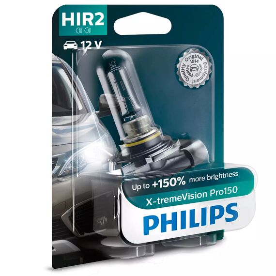 PHILIPS X-tremeVision Pro150 +150% HIR2 55W 3350K 1 шт