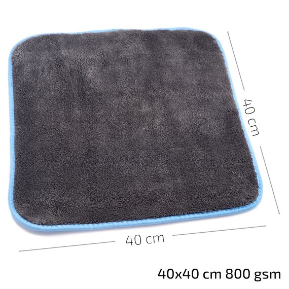 WIPERS 3X Dichte MikrofaserTüch серая плотная салфетка из микрофибры (Германия) 40х40 см 800 gsm , изображение 3