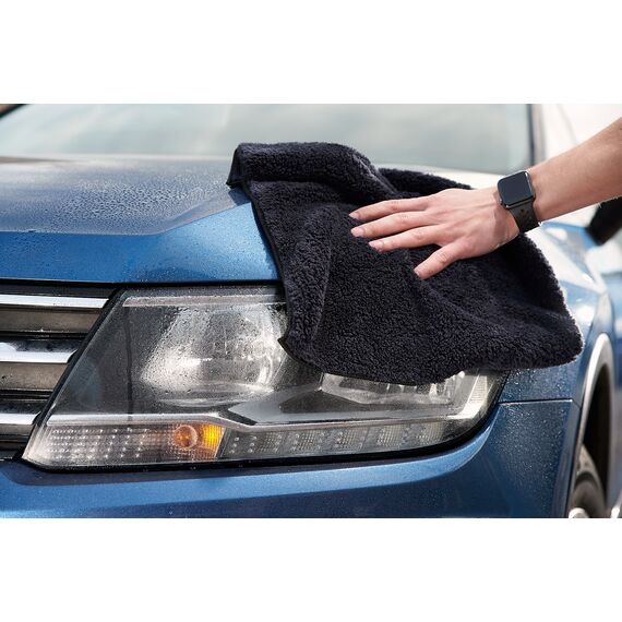 WIPERS Schwarzes MikrofaserTüch черная универсальная салфетка из микрофибры (Германия) 40х40 см 500 gsm , изображение 5