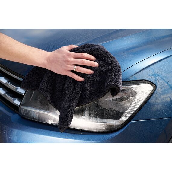 WIPERS Schwarzes MikrofaserTüch черная универсальная салфетка из микрофибры (Германия) 40х40 см 500 gsm , изображение 6